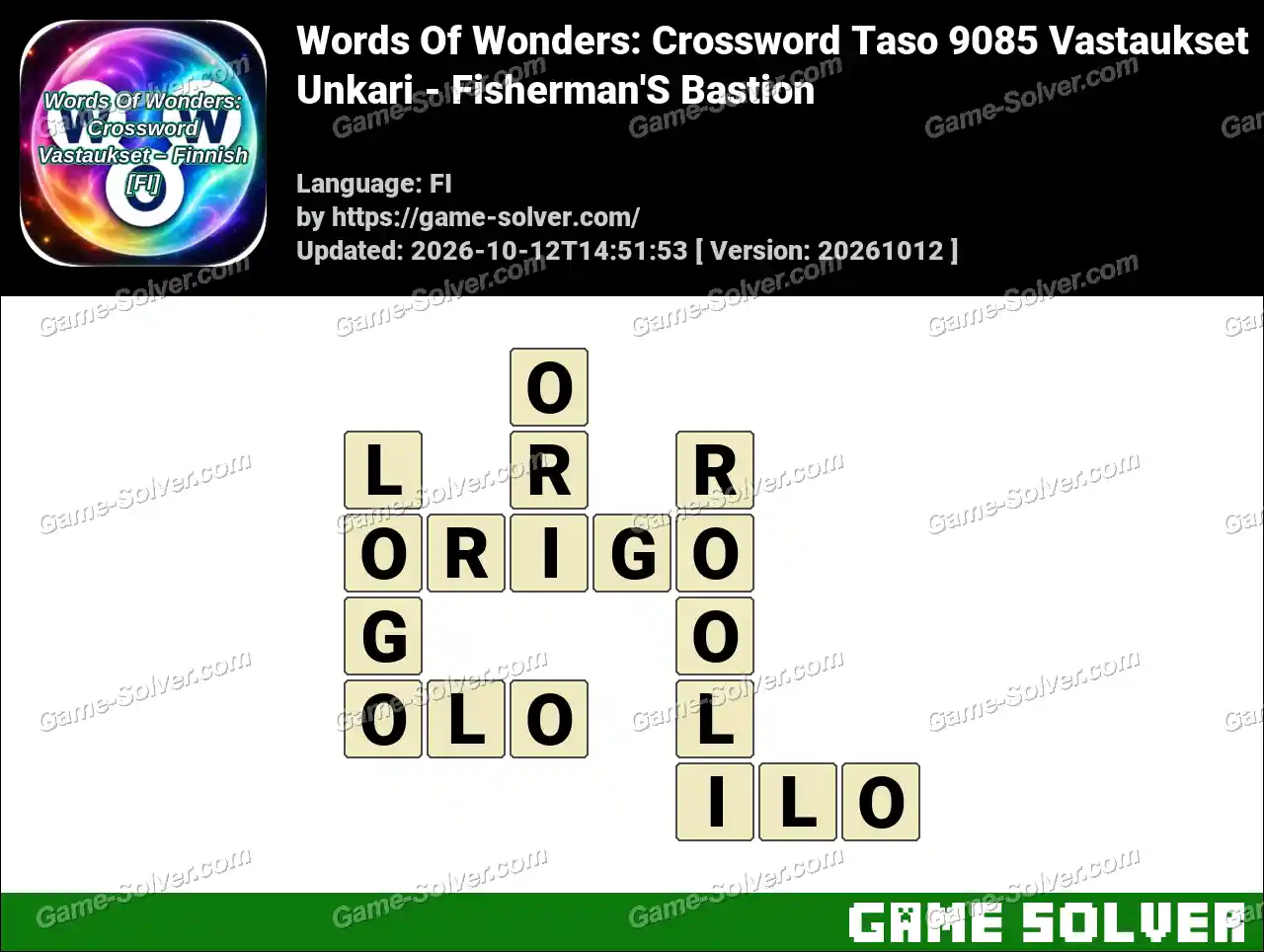 Words Of Wonders: Crossword Taso 9085 Vastaukset – Unkari – Fisherman’S Bastion